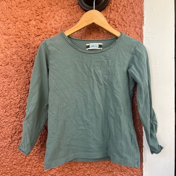 Matilda Jane Girls House Of Clouds Lagoon Tee, Green Long Sleeve Size 6 - Picture 1 of 5